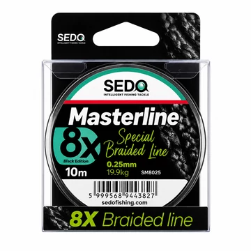 0,25mm-es Masterline 8X Special Braid Line – Black Edition (Fonott Előkezsinór)